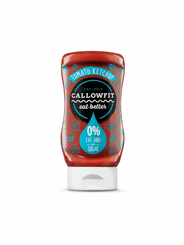 Callowfit ketchup omaka brez glutena in dodanega sladkorja v embalaži 300ml