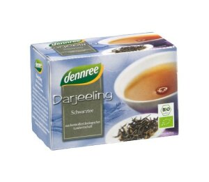 Dennree črni čaj darjeeling ekološki v embalaži 20x1,5g