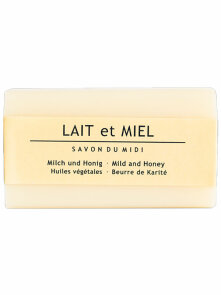 Savon du midi trdo milo med- mleko & karitejevo maslo v embalaži 100g