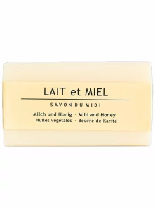 Savon du midi trdo milo med- mleko & karitejevo maslo v embalaži 100g