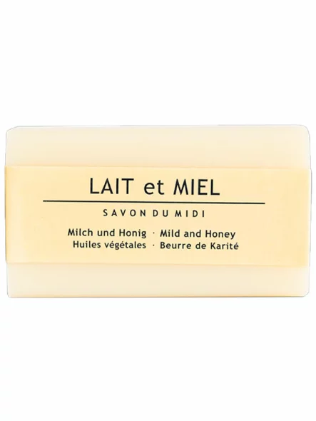 Savon du midi trdo milo med- mleko & karitejevo maslo v embalaži 100g