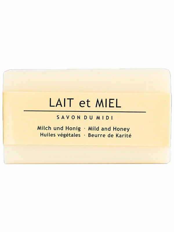 Savon du midi trdo milo med- mleko & karitejevo maslo v embalaži 100g