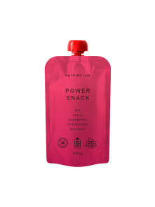 Nutrino Lab power snack jabolko, malina, jagoda in rdeča pesa v embalaži 200g