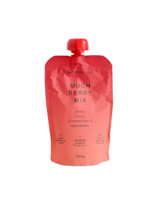 Nutrino Lab sadni snack jabolko, breskev, jagoda in malina v embalaži 200g