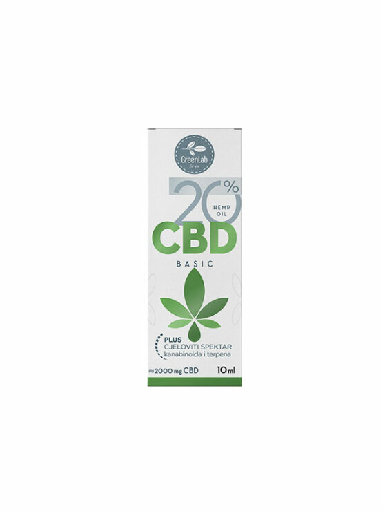 Green lab cbd olje 20% v embalaži 10ml