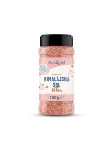 Nutrigold steklenička himalajska sol drobno jodirana v embalaži 100g