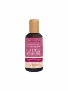 AyuGarden ayurvedsko olje shatavari v embalaži vsebuje 100ml