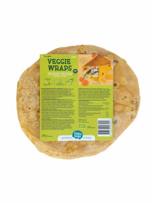 Veggie Tortilje Korenček & Buča 6 kom - Ekološki 240g Terrasana