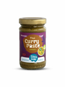 Terrasana thai zelena curry pasta ekološka v embalaži 120g