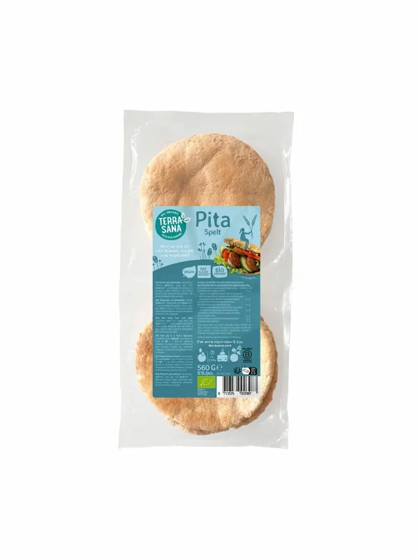 Pita kruh 8 kos - Ekološki 560g Terrasana