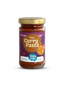 Terrasana thai rdeča curry pasta ekološka v embalaži 120g