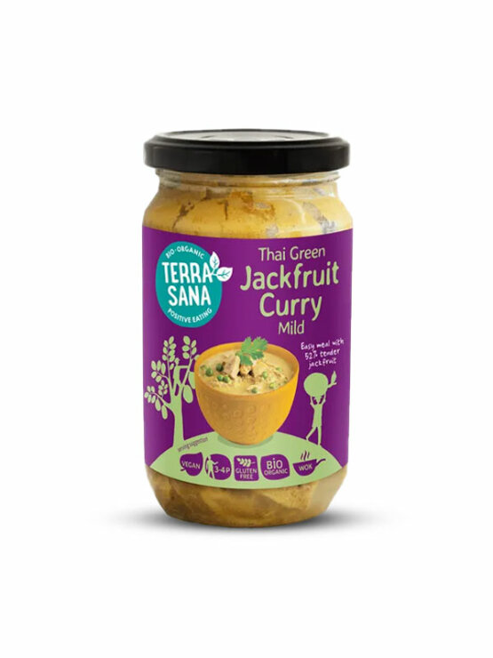 Terrasana thai zelena curry pasta z jackfruitom brez glutena ekološka v embalaži 350g