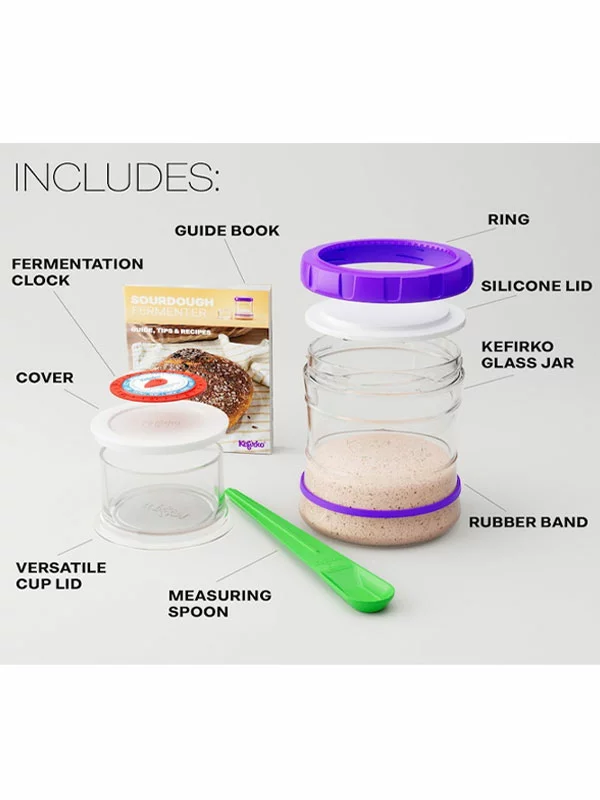 Fermentor za kislo testo Sourdough - 900ml Kefirko