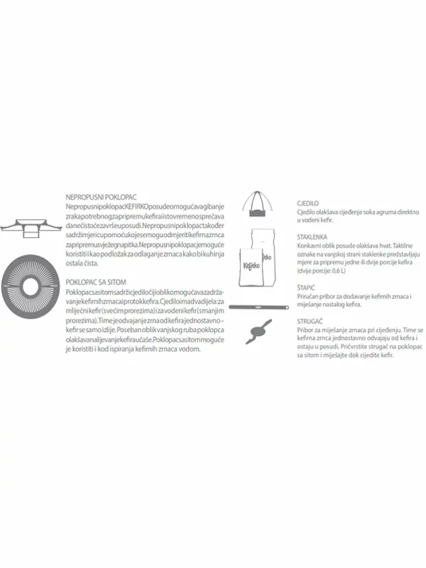 Kefirko fermenter set za kombucho v embalaži 7l