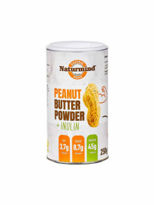 Arašidovo maslo PRAH z inulinom Brez glutena - 250g Naturmind