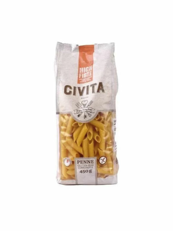 Civita koruzne testenine z vlakninami peresniki brez glutena v embalaži 450g