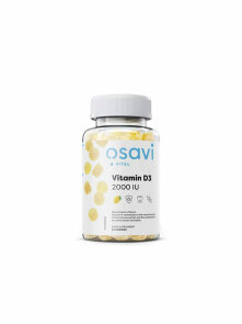 Osavi vitamin d3 2000 gummies limona v embalaži vsebuje 60 kosov
