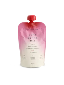 Very Berry snack - jabolko, jagoda, malina, oves in lanena semena - 180g Nutrino