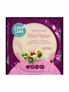 Terrasana rižev papir brez glutena ekološki v embalaži 15 kosov, 150g