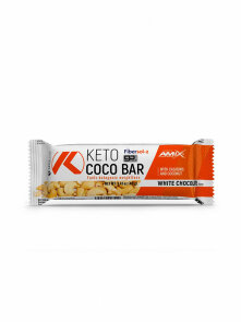 Amix keto lean beljakovinska čokoladica s ladilom white chocolate v embalaži 40g