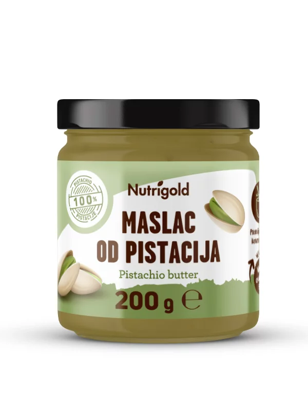 Nutrigold pistacijevo maslo v embalaži 200g