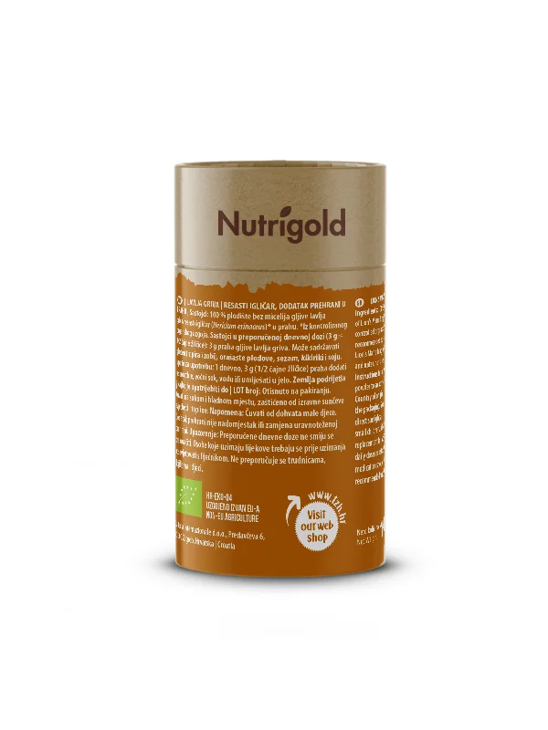Levja griva v prahu - Ekološka 150g Nutrigold