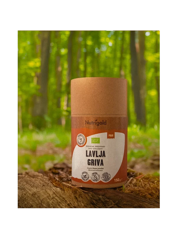 Levja griva v prahu - Ekološka 150g Nutrigold