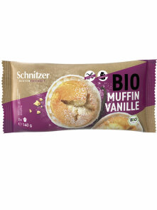 Schnitzer muffin vanilija brez glutena ekološka v embalaži 140g