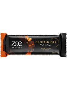 Zeo Nutrition beljakovinska čokoladica s kolagenom sacher torta v embalaži 50g