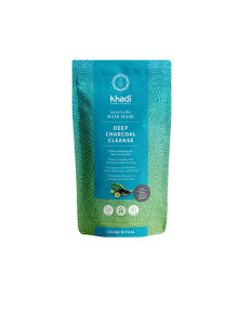 Khadi ayurvedks mešanica za lase deep charcoal dense v embalaži 50g