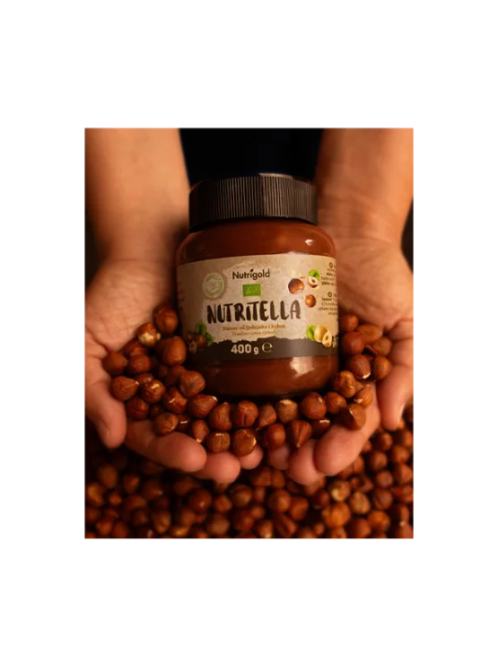 Nutritella Lešnikov namaz - Ekološki 400g Nutrigold