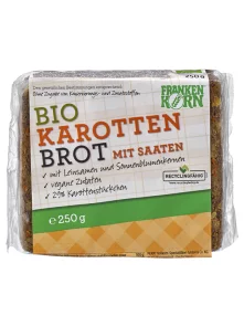 Kruh iz korenčka z lanenimi in sončničnimi semeni - Ekološki 250g Franken Korn