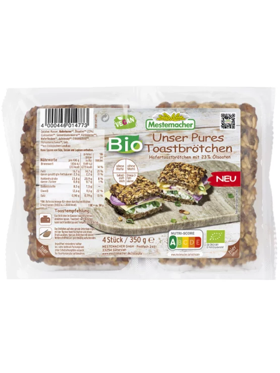 Mestermacher kruh s semeni ekološki v embalaži 350g