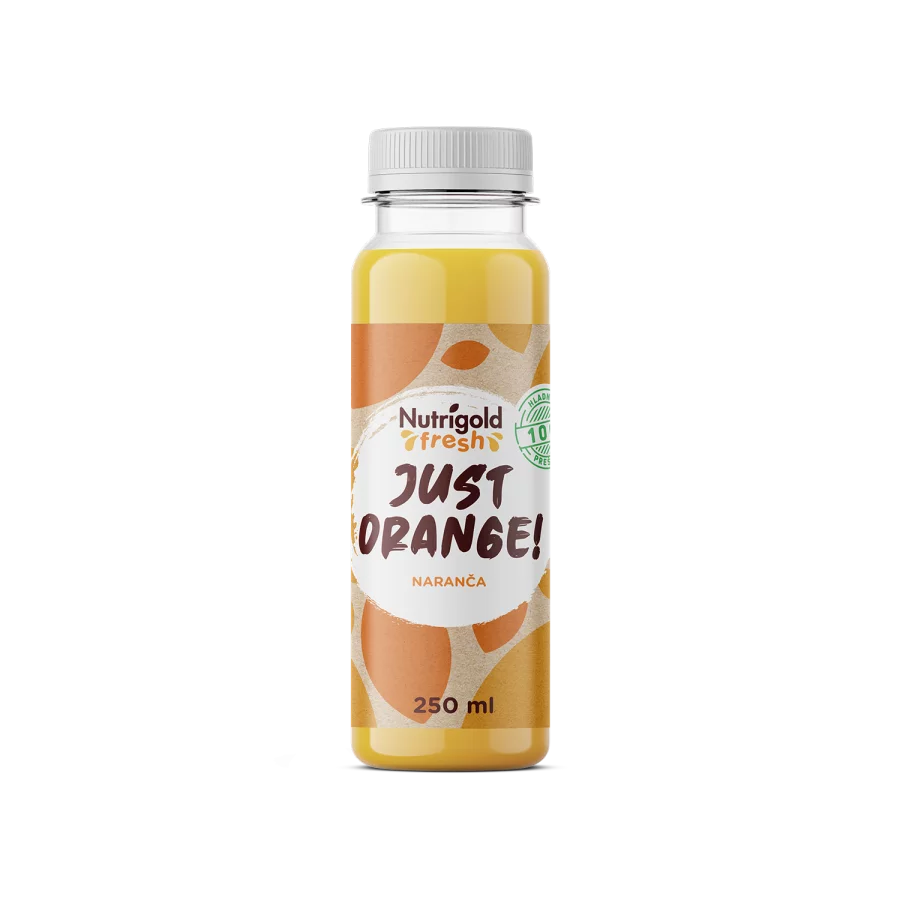 Nutrigold Fresh Pomarančni sok - Hladno stiskan 250ml