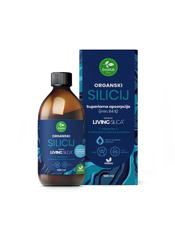Green lab Silicij organski + Vitamin C -u staklenoj bočici od 500 ml