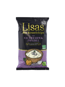 Čips Kisla smetana & čebula - Ekološki 125g Lisas