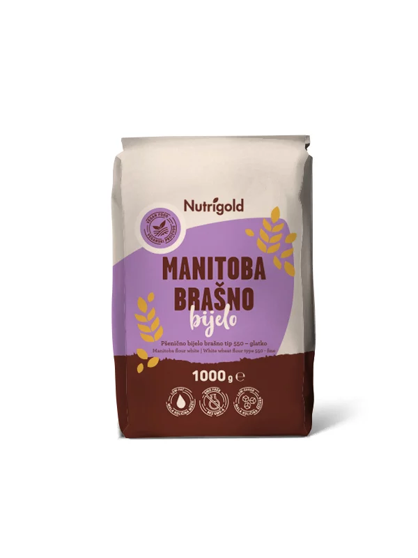 Nutrigold Manitoba - Pšenična bela moka Tip 550 - 1000g