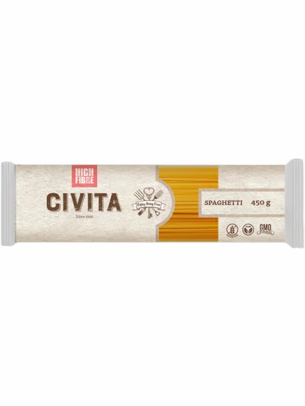 Koruzna testenina z vlakninami - Špageti Brez glutena 450g Civita