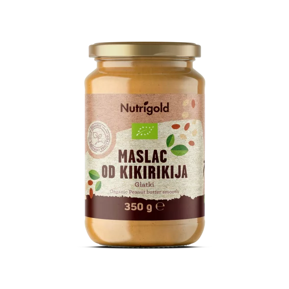 Nutrigold Arašidovo maslo Gladko - Ekološko 350g
