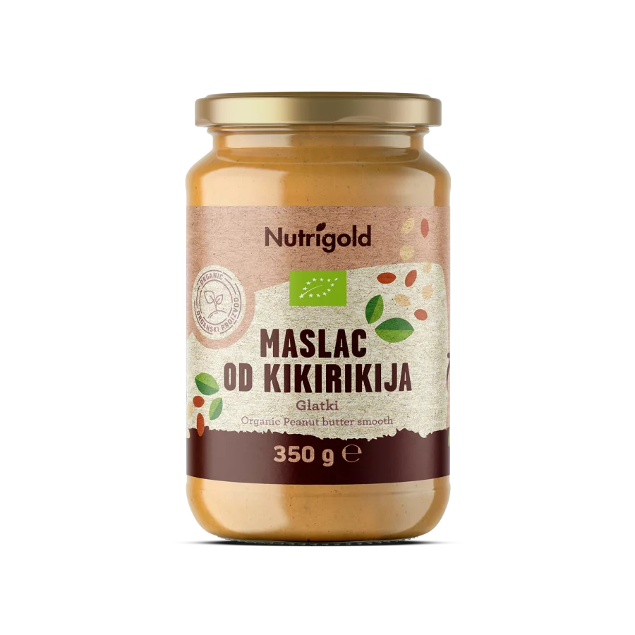 Nutrigold Arašidovo maslo Gladko - Ekološko 350g
