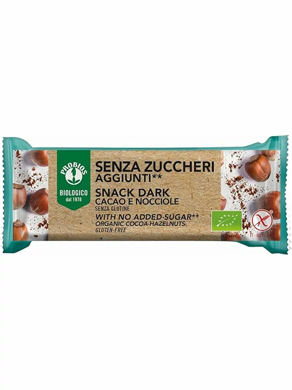 Probios Rižev vafelj, polnjen z lešniki in kakavom v embalaži 25g