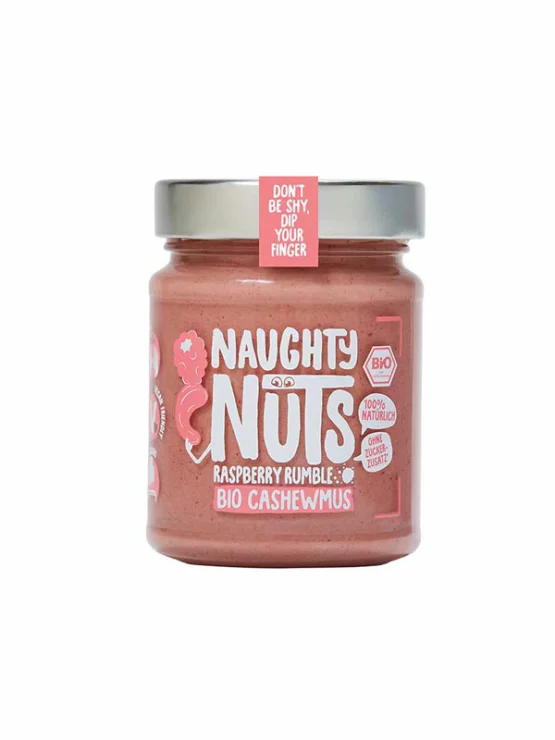 Namaz iz indijskih oreščkov z malino - Ekološki 250g Naughty Nuts