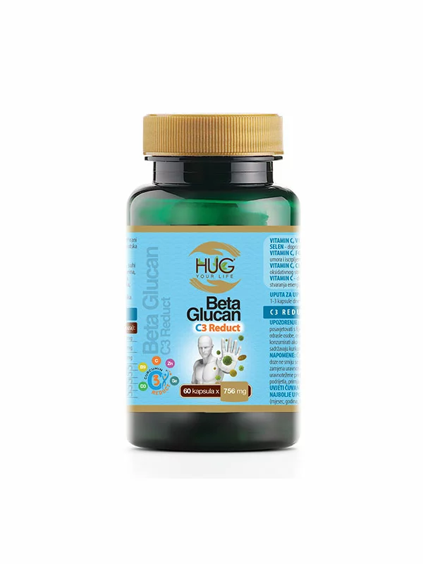 Beta Glukan & C3 Reduct kapsule 60 x 756 mg - Hug your life