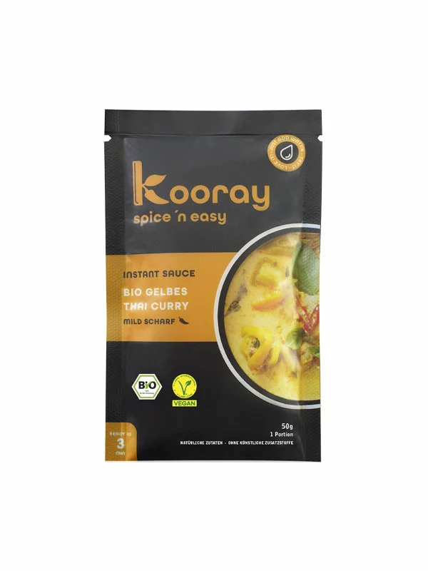 Instant Thai Curry omaka Rumena - Ekološka 50g Kooray