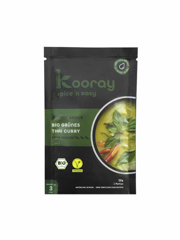 Instant Thai Curry omaka Zelena - Ekološka 50g Kooray