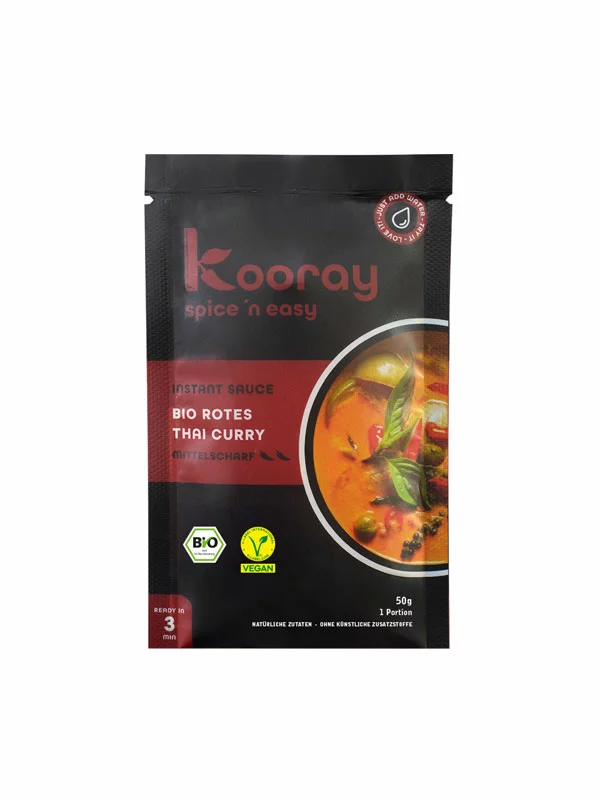 Instant Thai Curry omaka Rdeča - Ekološka 50g Kooray