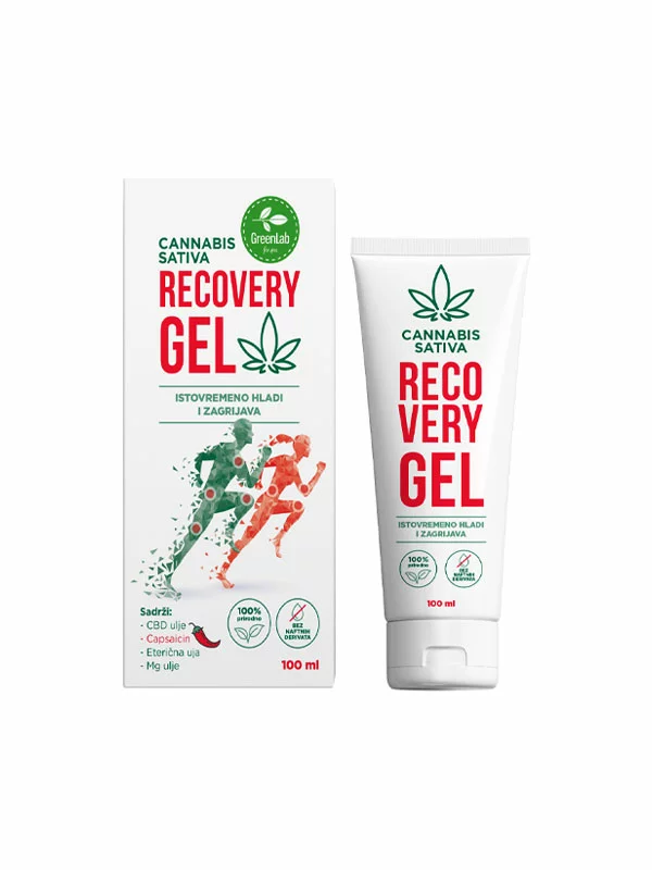 Recovery gel za masažo z učinkom gretja in hlajenja - 100 ml Green Lab