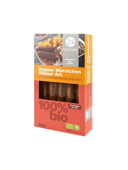 Veganske tofu klobase Wiener Art 5 kos - Ekološke 275g Tofutown
