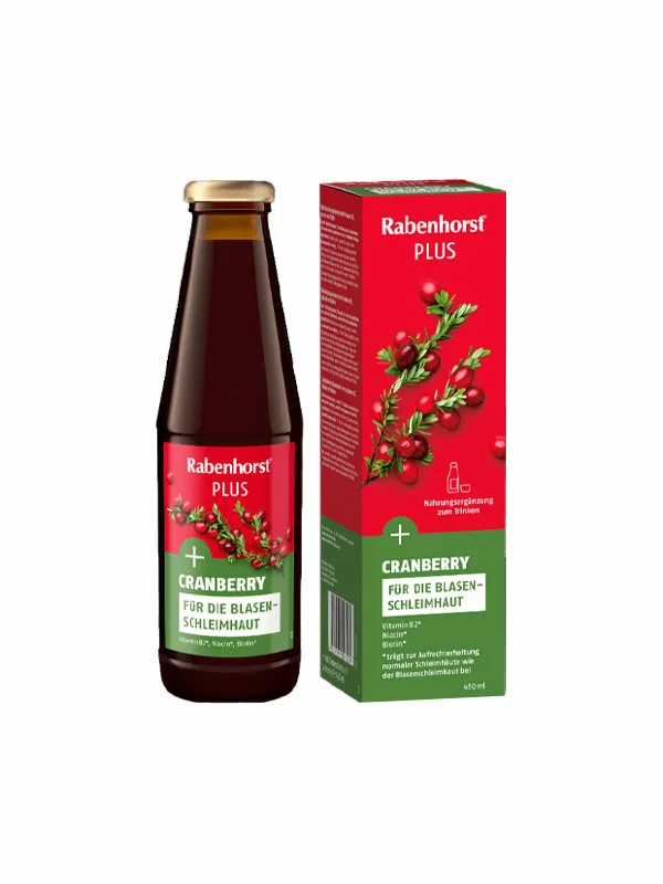 Brusnični sok PLUS  - 450ml Rabenhorst