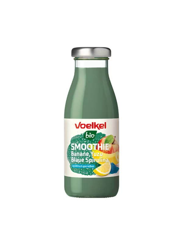 Smoothie Banana & Spirulina & Yuzu - Ekološki 0,25l Voelkel